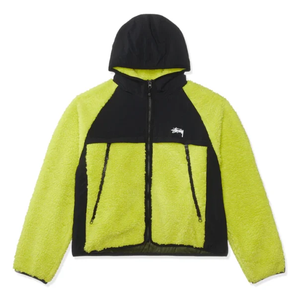 Stussy jack met capuchon en sherpapanelen