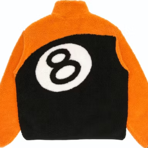 Stussy 8 Ball Sherpa omkeerbaar jack – oranje