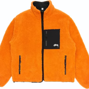 Stussy 8 Ball Sherpa omkeerbaar jack – oranje